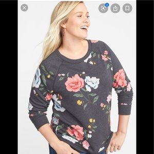 Old Navy lightweight floral pullover sweater